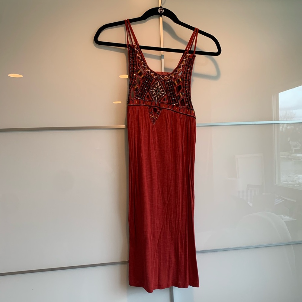 Dark Orange Forever 21 Dress